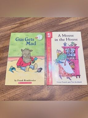 Gus Gets Mad & A Mouse in the House - Kids Picture Books young reader level 1